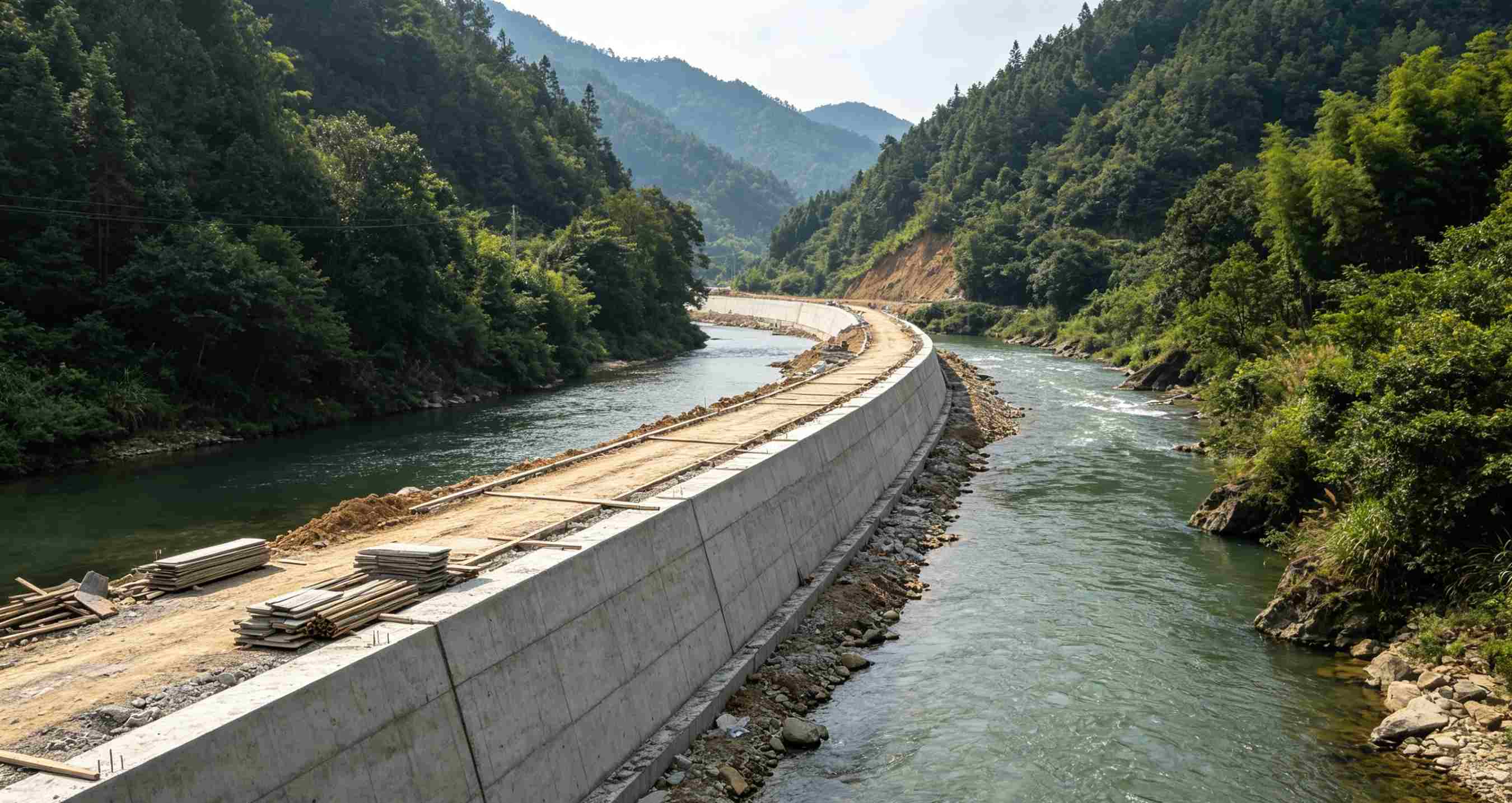 筑牢乡村河道安全屏障｜九寨沟县白水江南坪和双河堤防恢复重建项目交付使用